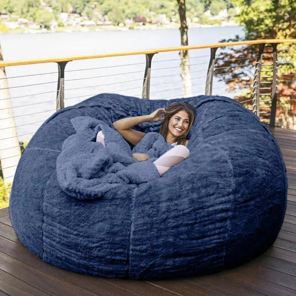 Giant Fluffy Bean Bag for Ultimate Comfort and Relaxation - LuxeStreet Boutique
