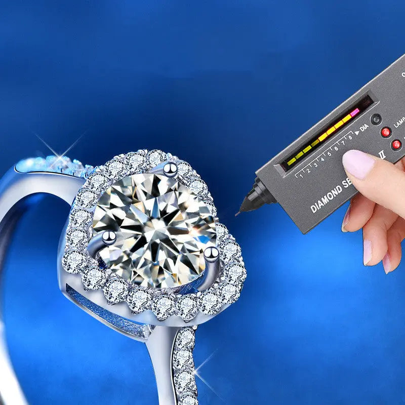 Moissanite Heart-Shaped Ring for Timeless Elegance and Luxury - LuxeStreet Boutique