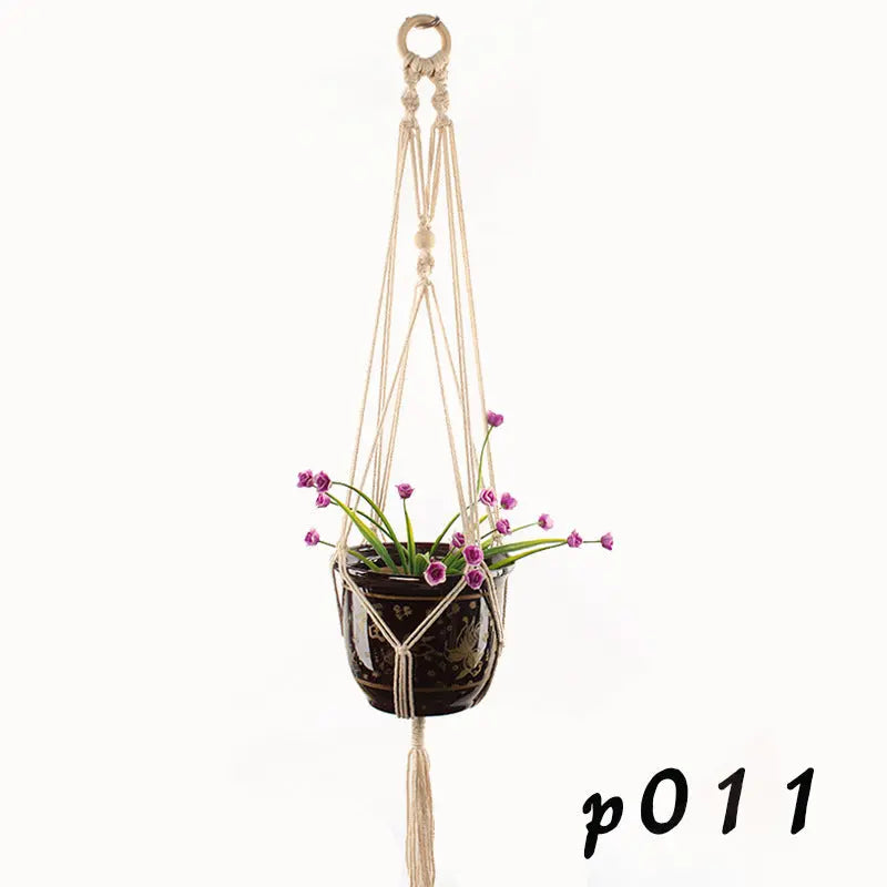 Macrame Pot Holder - Durable Hanging Plant Holder for Stylish Display - LuxeStreet Boutique