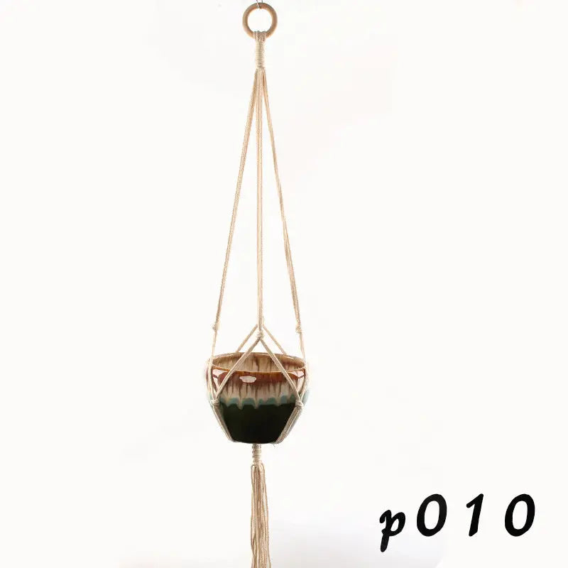 Macrame Pot Holder - Durable Hanging Plant Holder for Stylish Display - LuxeStreet Boutique