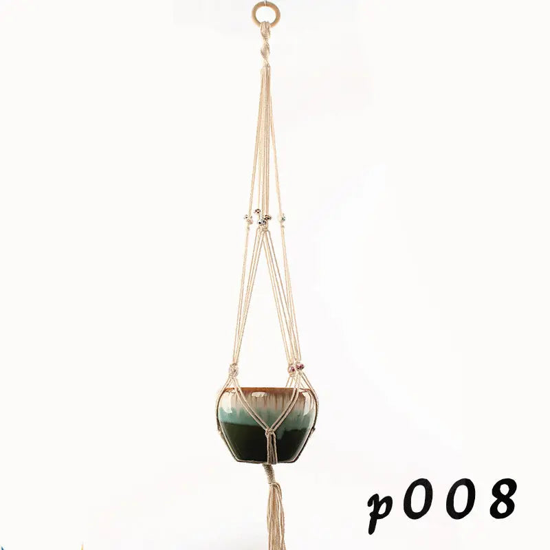 Macrame Pot Holder - Durable Hanging Plant Holder for Stylish Display - LuxeStreet Boutique