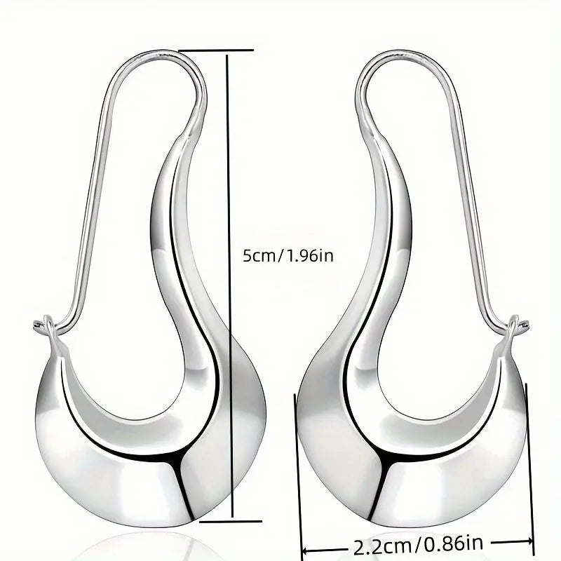 Sterling Silver Hoop Earrings in Elegant Vintage Style for Daily Wear and Gifting - LuxeStreet Boutique