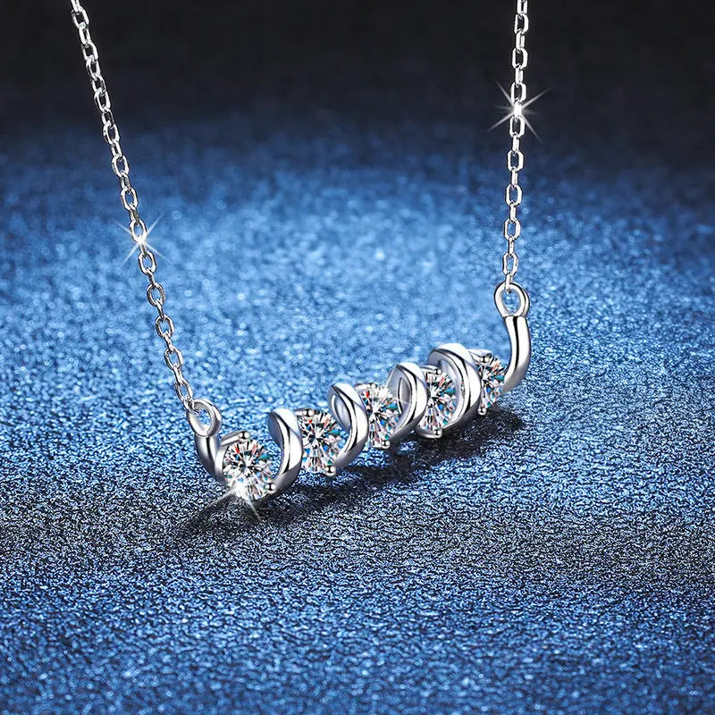 1.5ct Moissanite Necklace - 925 Sterling Silver - LuxeStreet Boutique