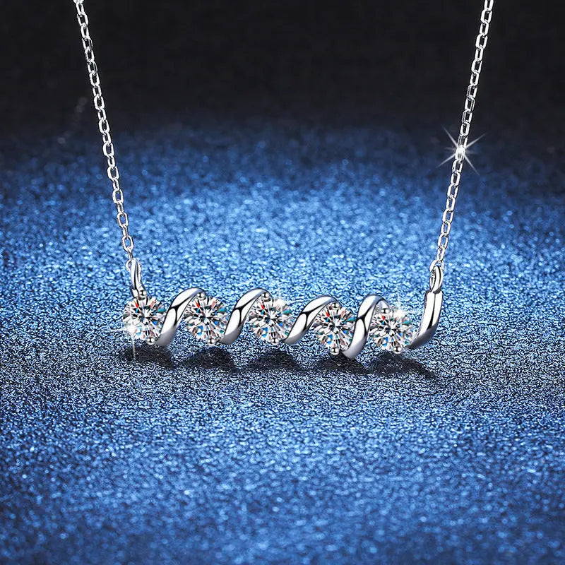 1.5ct Moissanite Necklace - 925 Sterling Silver - LuxeStreet Boutique