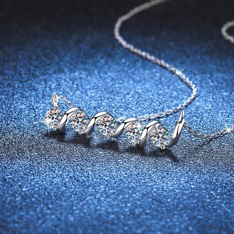 1.5ct Moissanite Necklace - 925 Sterling Silver - LuxeStreet Boutique