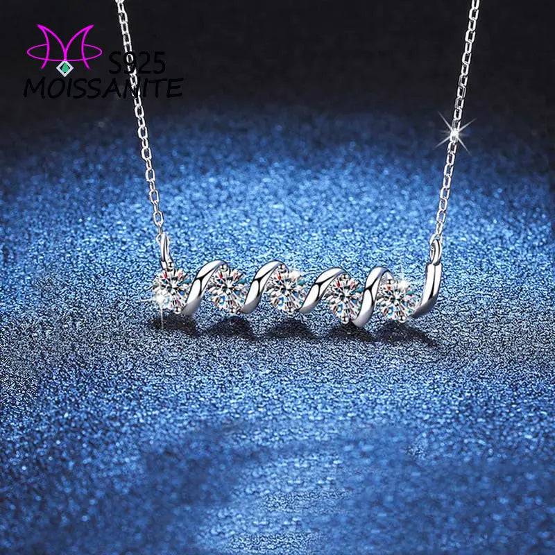 1.5ct Moissanite Necklace - 925 Sterling Silver - LuxeStreet Boutique