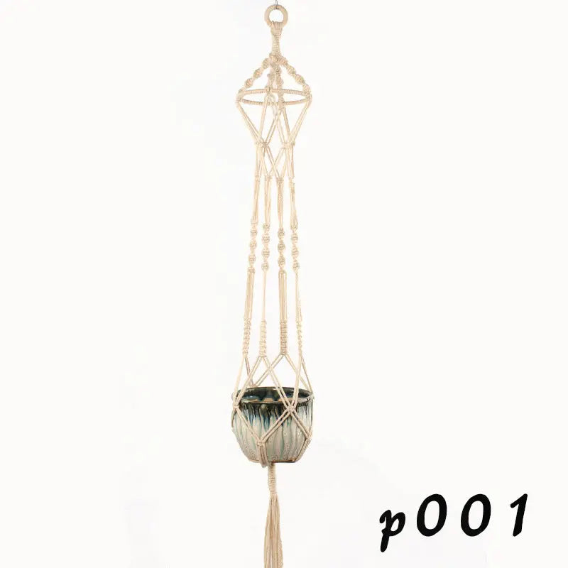 Macrame Pot Holder - Durable Hanging Plant Holder for Stylish Display - LuxeStreet Boutique
