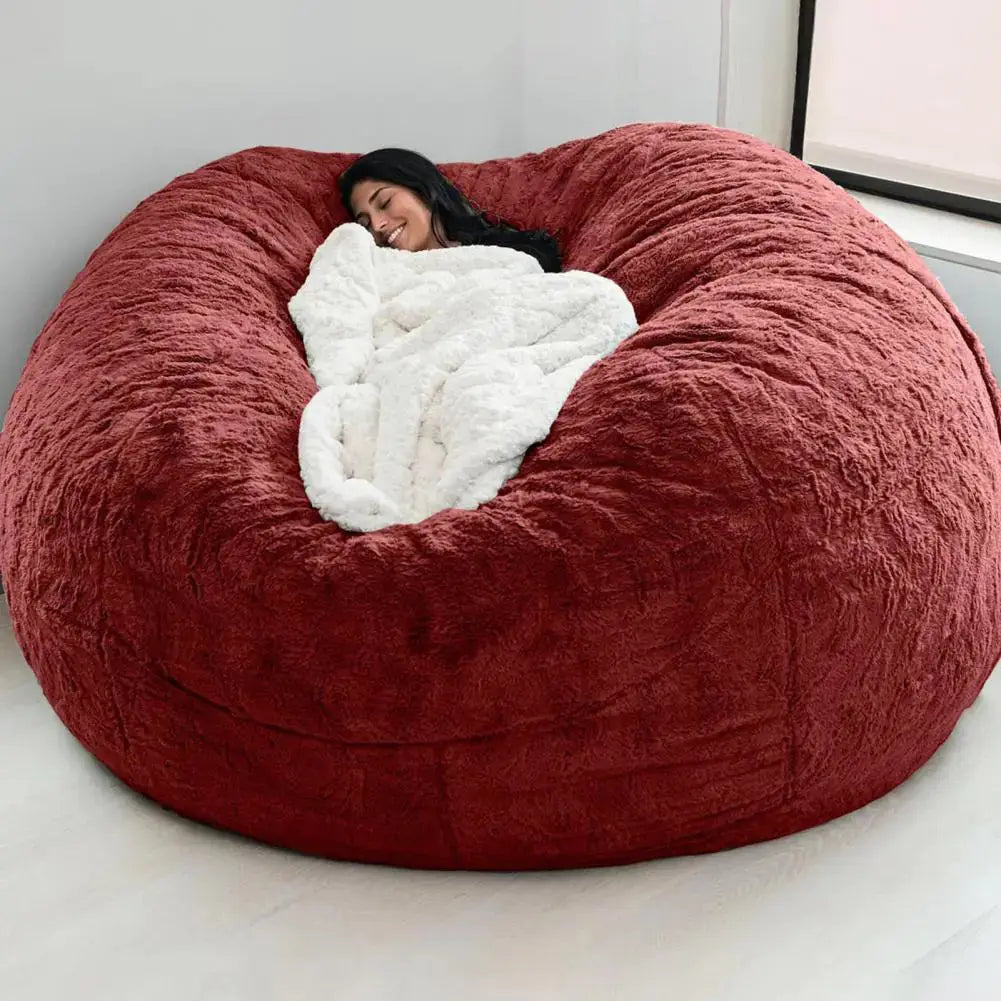 Giant Fluffy Bean Bag for Ultimate Comfort and Relaxation - LuxeStreet Boutique