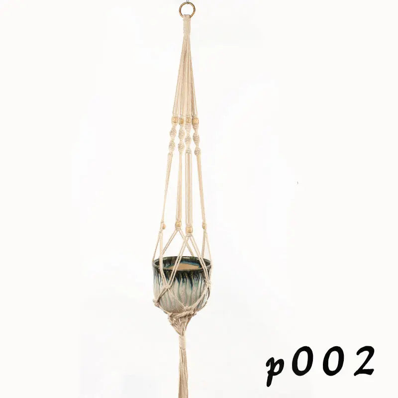 Macrame Pot Holder - Durable Hanging Plant Holder for Stylish Display - LuxeStreet Boutique