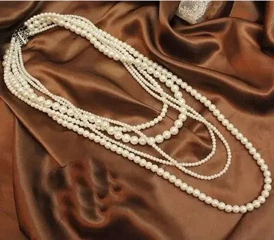 European And American Entry Lux Style Luxury Multi-Layer Pearl Necklace - LuxeStreet Boutique