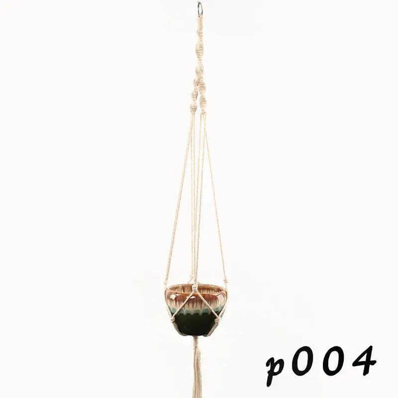 Macrame Pot Holder - Durable Hanging Plant Holder for Stylish Display - LuxeStreet Boutique