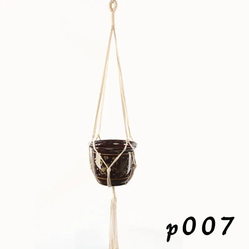 Macrame Pot Holder - Durable Hanging Plant Holder for Stylish Display - LuxeStreet Boutique