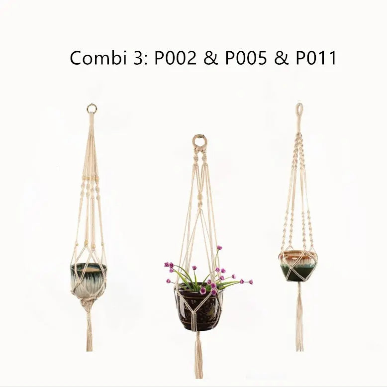 Macrame Pot Holder - Durable Hanging Plant Holder for Stylish Display - LuxeStreet Boutique
