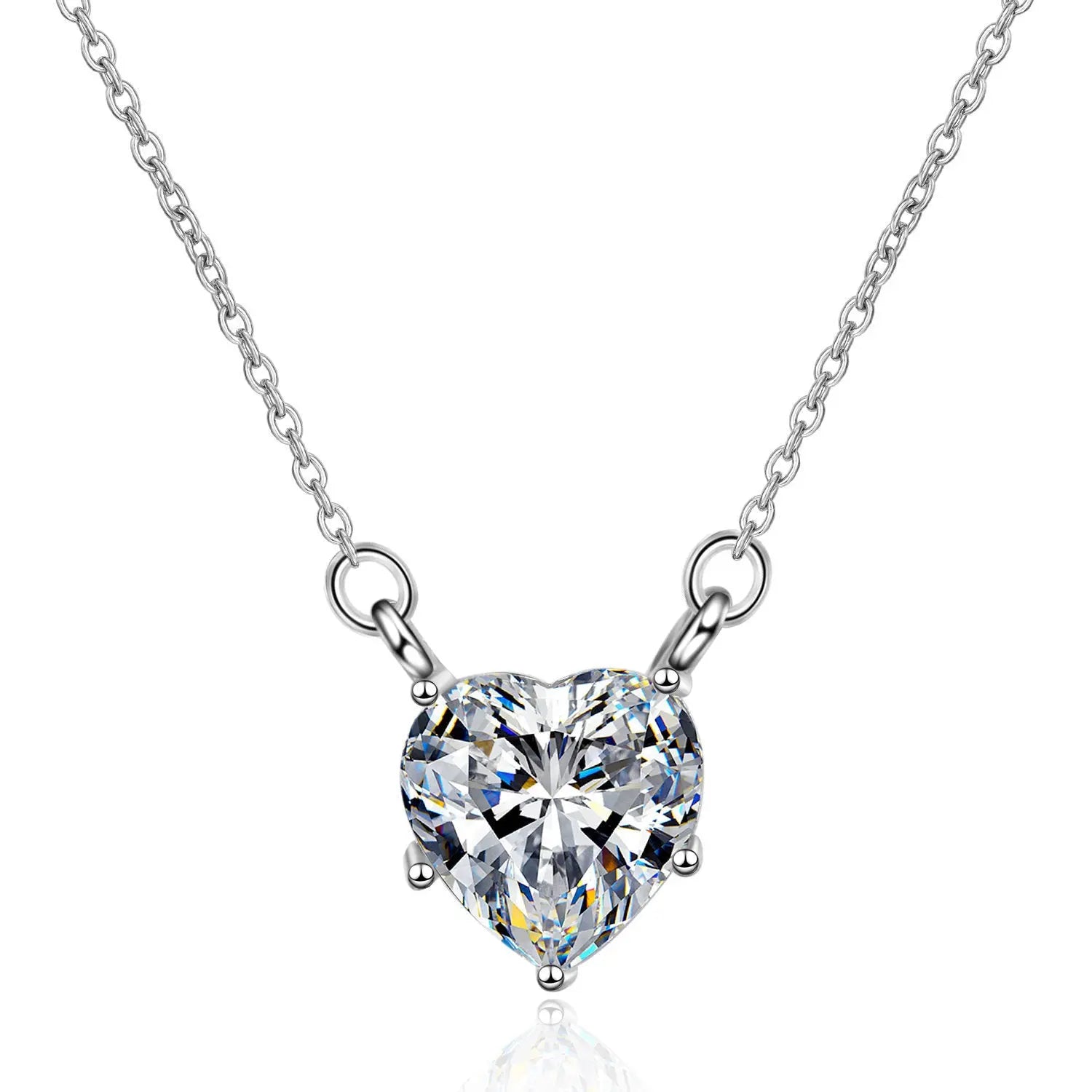 Moissanite Pendant Necklace Clavicle Chain for Elegant Style - LuxeStreet Boutique