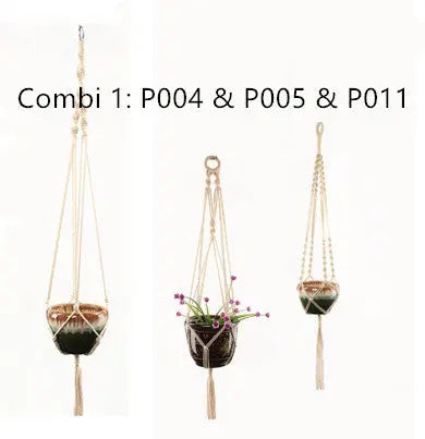 Macrame Pot Holder - Durable Hanging Plant Holder for Stylish Display - LuxeStreet Boutique