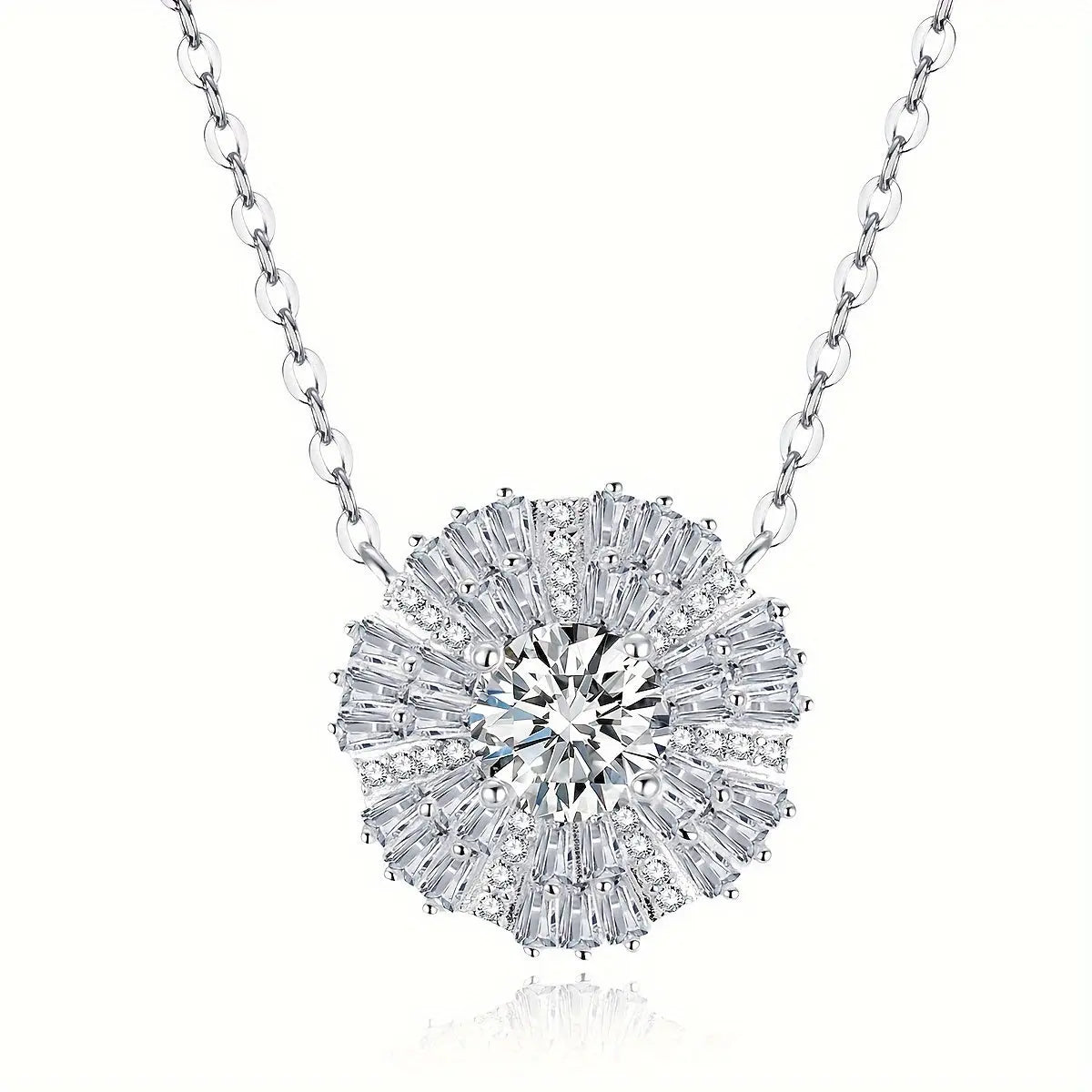 1 Carat Moissanite Pendant Necklace - Elegant & Sparkling Jewelry for Every Occasion - LuxeStreet Boutique