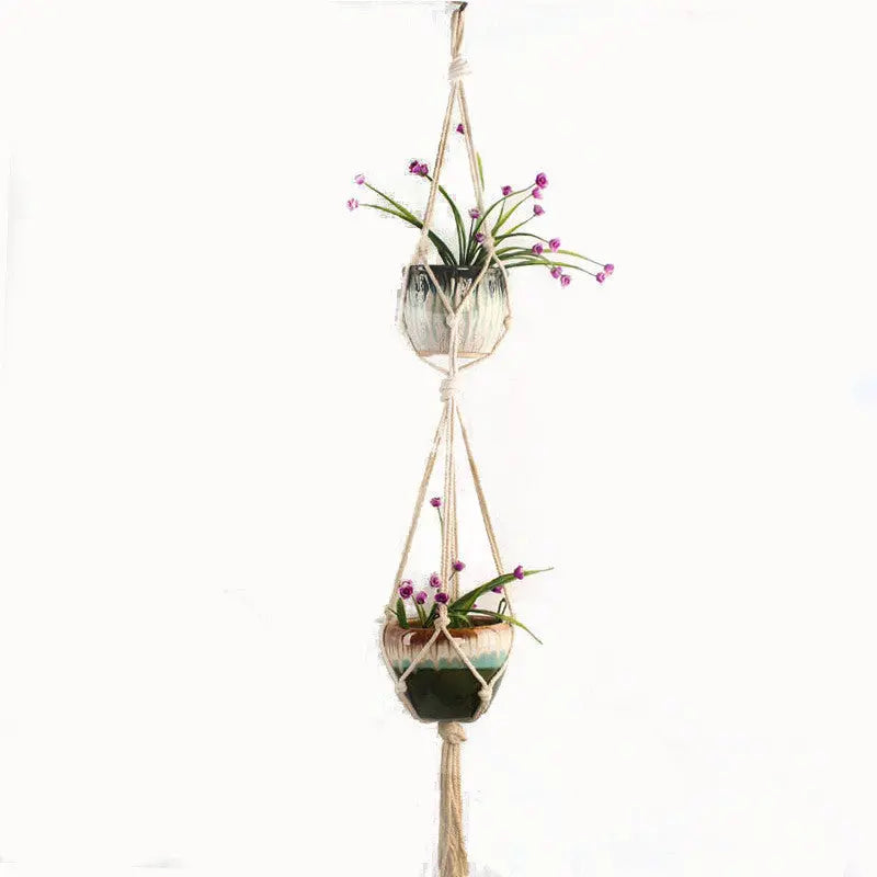 Macrame Pot Holder - Durable Hanging Plant Holder for Stylish Display - LuxeStreet Boutique