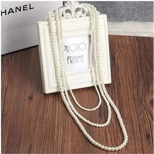 European And American Entry Lux Style Luxury Multi-Layer Pearl Necklace - LuxeStreet Boutique