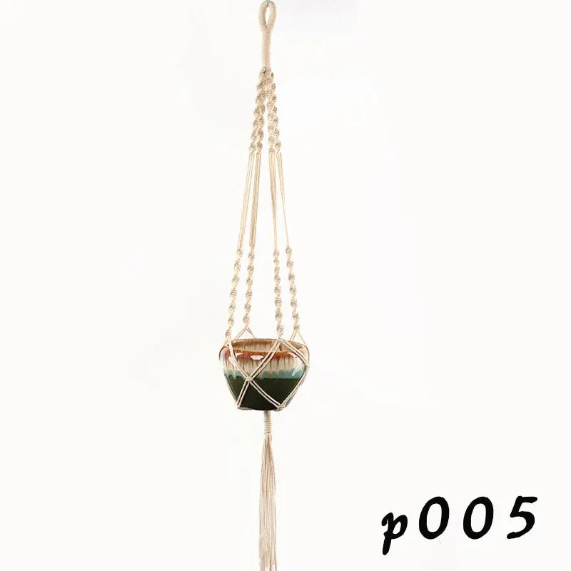 Macrame Pot Holder - Durable Hanging Plant Holder for Stylish Display - LuxeStreet Boutique