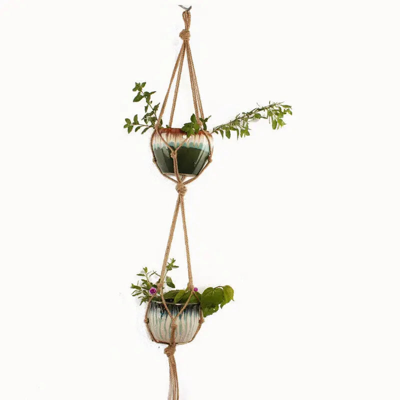 Macrame Pot Holder - Durable Hanging Plant Holder for Stylish Display - LuxeStreet Boutique