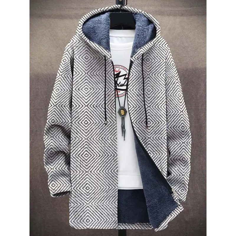 Men's Zipper Hooded Cardigan Cotton-padded Jacket - LuxeStreet Boutique