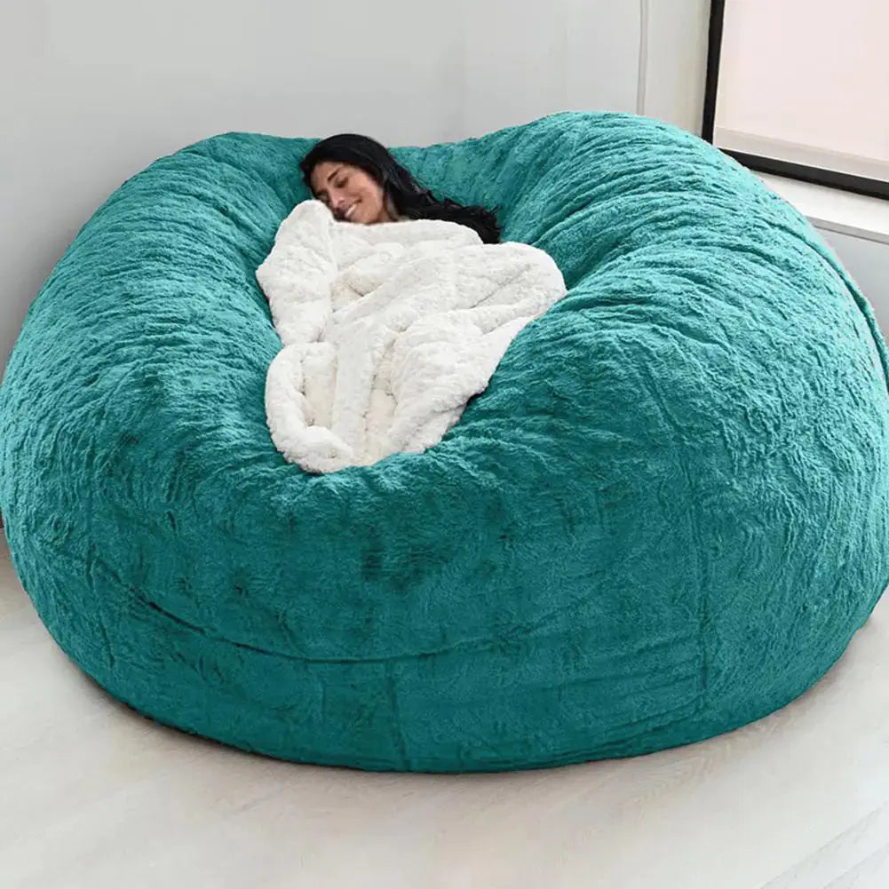 Giant Fluffy Bean Bag for Ultimate Comfort and Relaxation - LuxeStreet Boutique