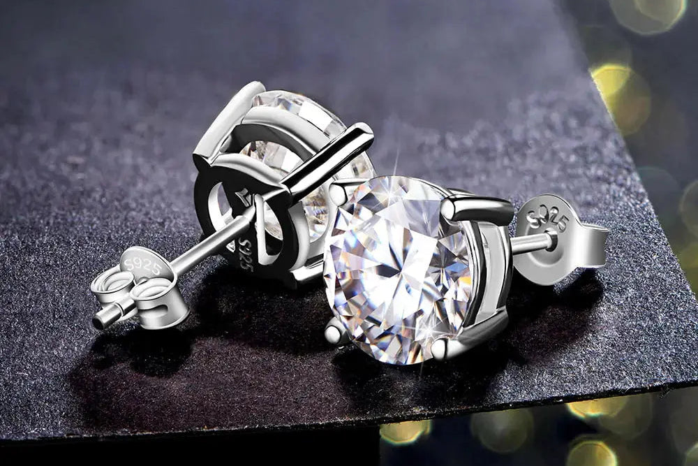 Moissanite Stud Earrings for Timeless Elegance - LuxeStreet Boutique