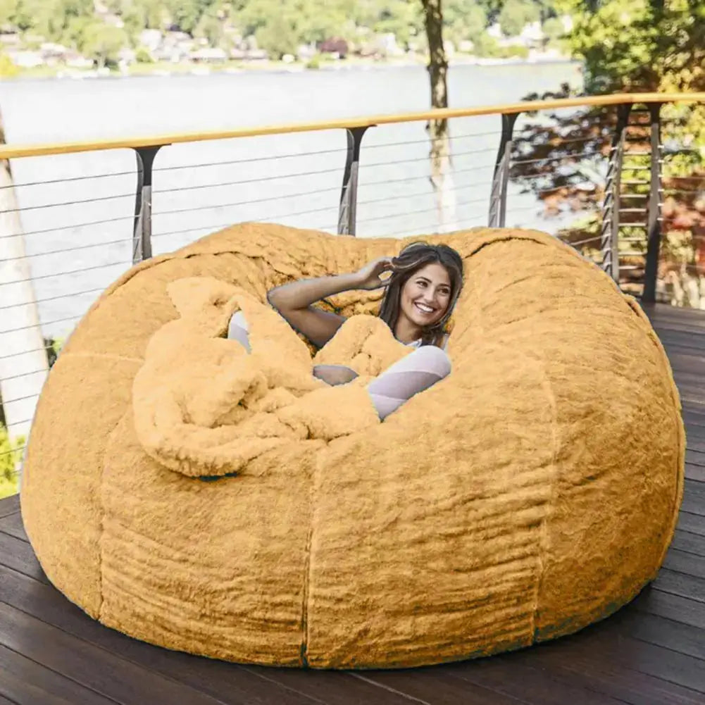 Giant Fluffy Bean Bag for Ultimate Comfort and Relaxation - LuxeStreet Boutique