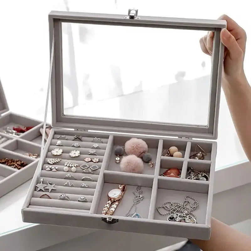 Velvet Jewelry Organizer for Elegant Storage and Display - LuxeStreet Boutique