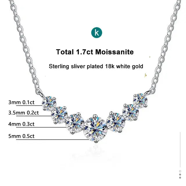 Nobspin Moissanite Necklace - Elegant and Dazzling Jewelry to Cherish the Moments - LuxeStreet Boutique