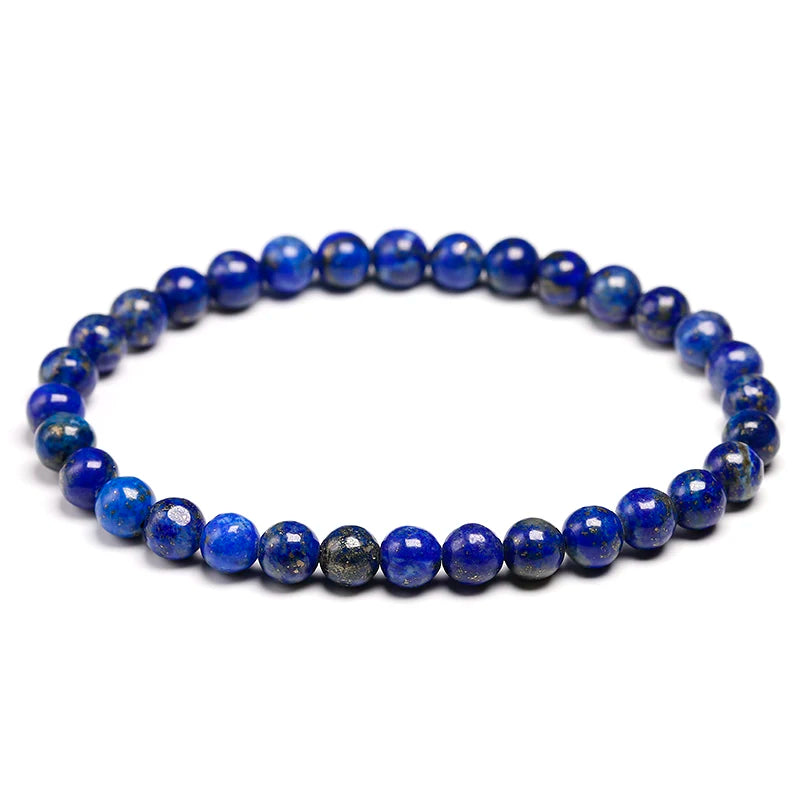 Personalized High Quality Natural Lapis Lazuli Blue Stone Beads Bracelets - LuxeStreet Boutique