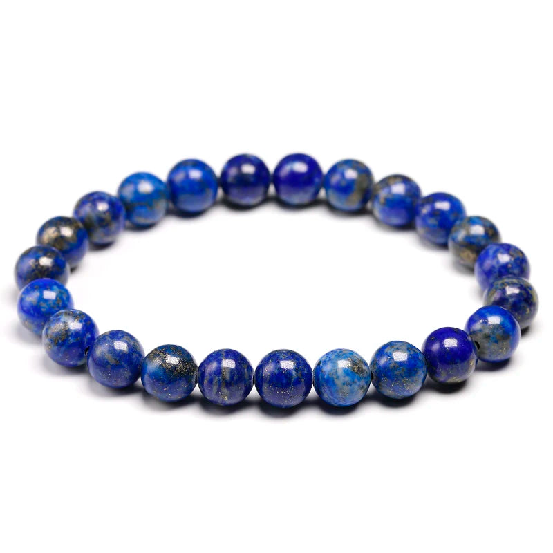 Personalized High Quality Natural Lapis Lazuli Blue Stone Beads Bracelets - LuxeStreet Boutique