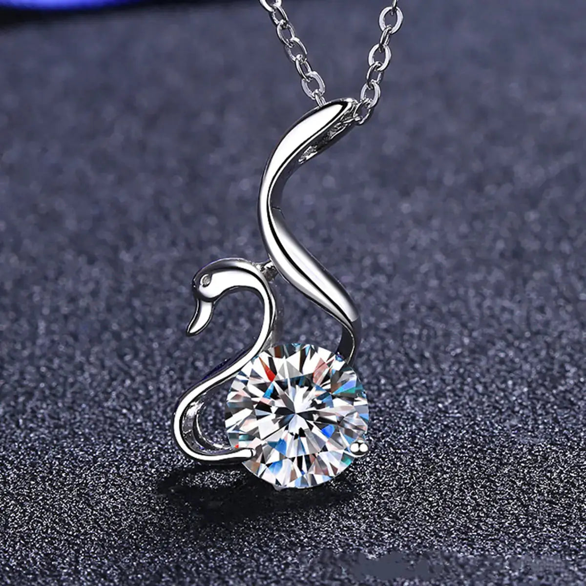 Moissanite Pendant Necklace - Fine Jewelry Gift - LuxeStreet Boutique