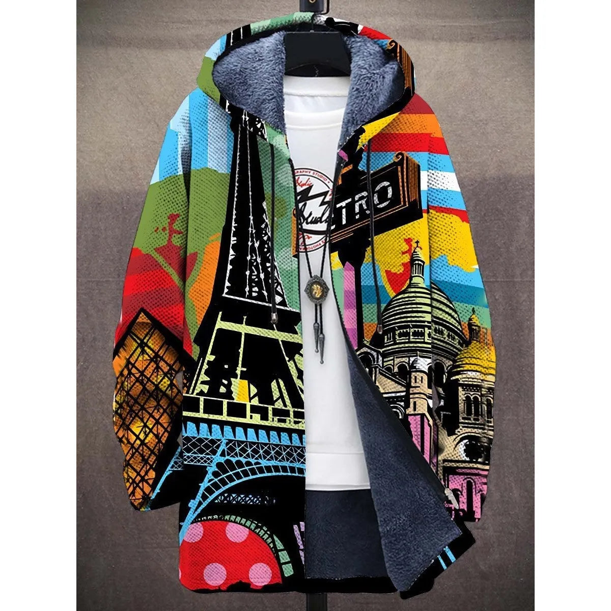 Hooded Cardigan Cotton Jacket - Gray - LuxeStreet Boutique