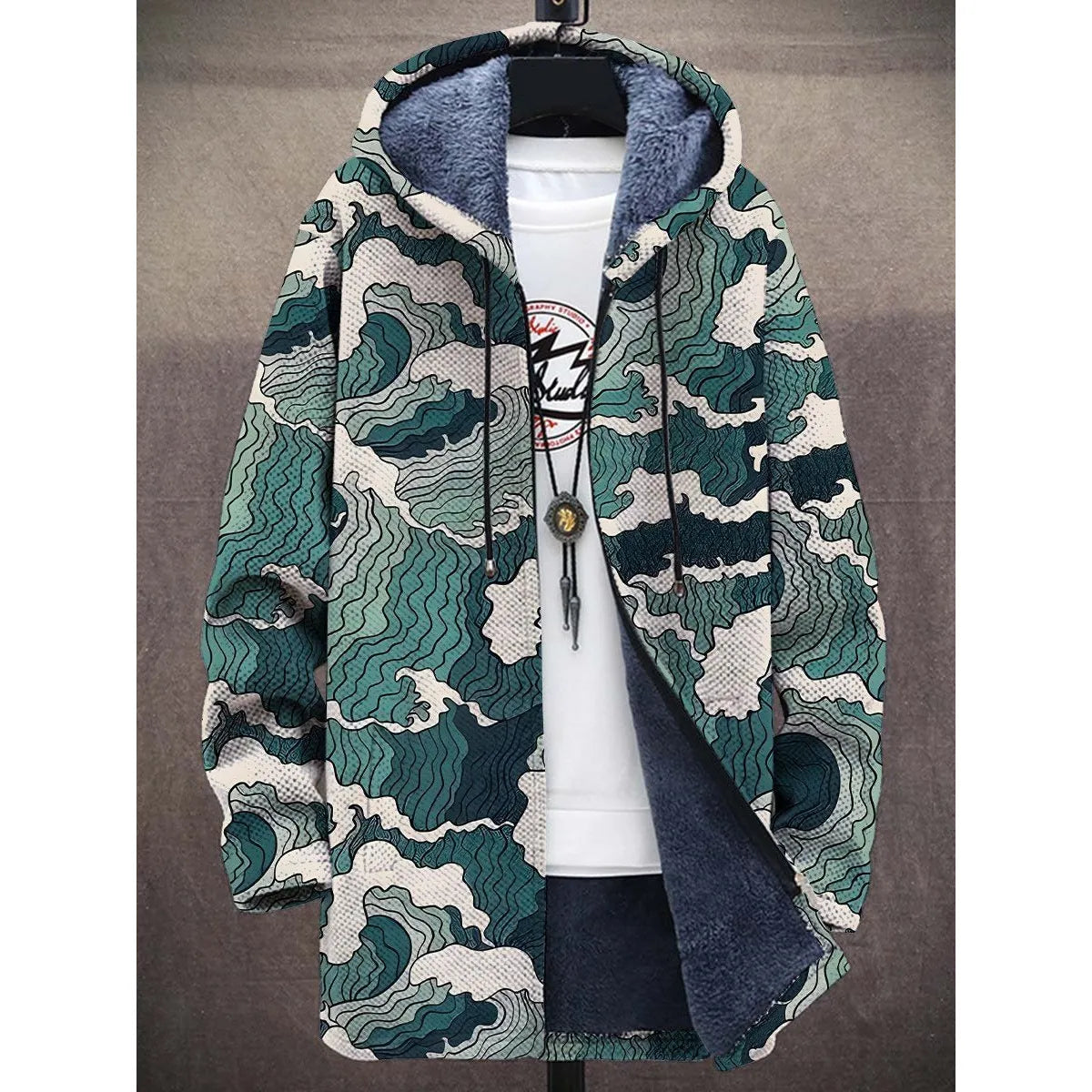 Men's Zipper Hooded Cardigan Cotton-padded Jacket - LuxeStreet Boutique