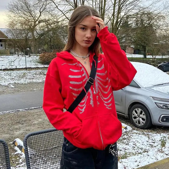 Punk Hoodie Coat – Make a Bold Fashion Statement with Comfort - LuxeStreet Boutique