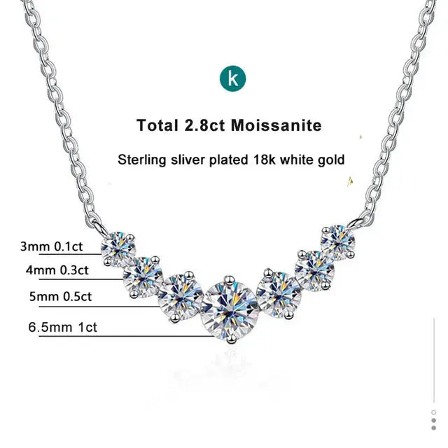 Nobspin Moissanite Necklace - Elegant and Dazzling Jewelry to Cherish the Moments - LuxeStreet Boutique