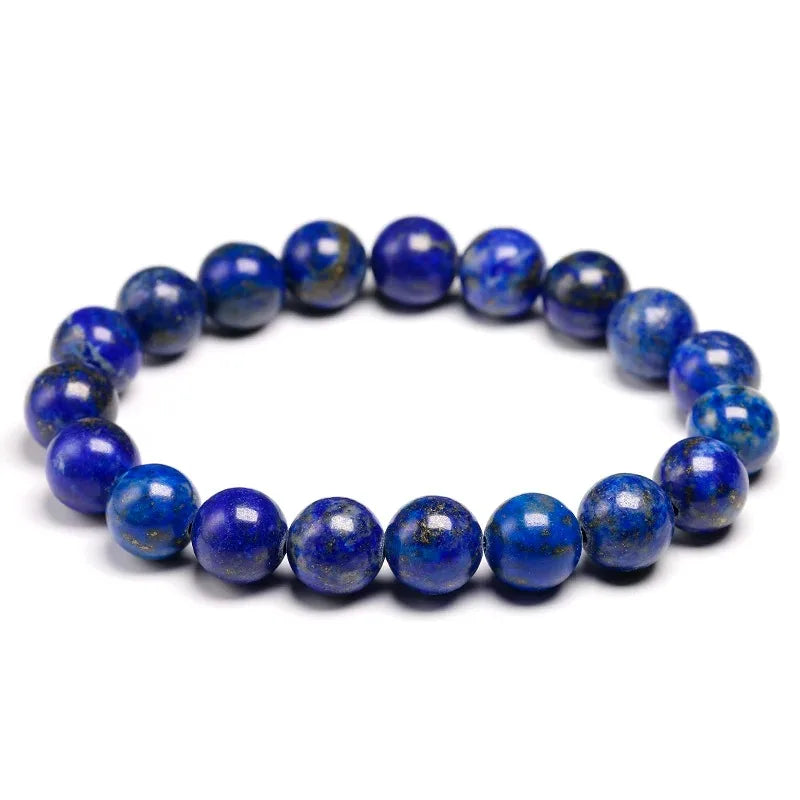 Personalized High Quality Natural Lapis Lazuli Blue Stone Beads Bracelets - LuxeStreet Boutique