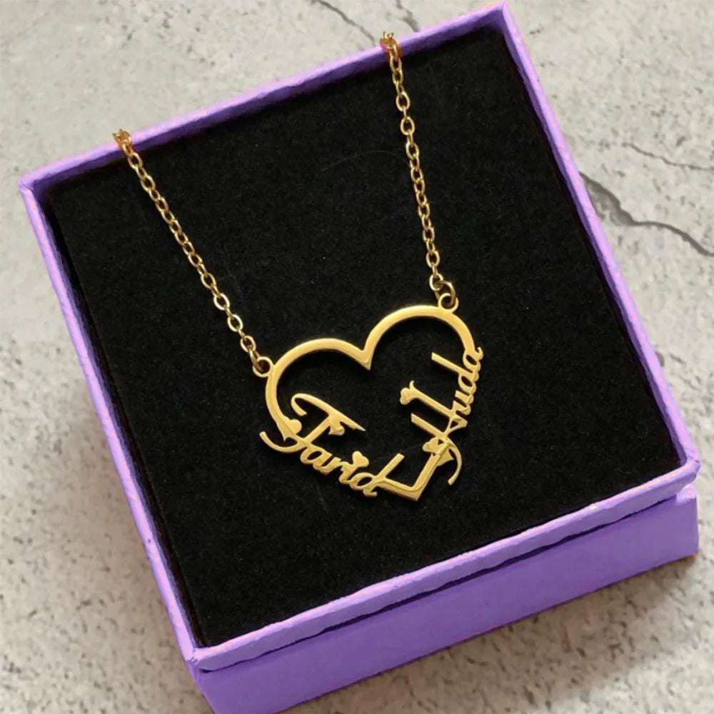 Personalized Name Butterfly Necklace - Gold Color Stainless Steel Chain Handmade Nameplate Jewelry for Unique Gifts - LuxeStreet Boutique