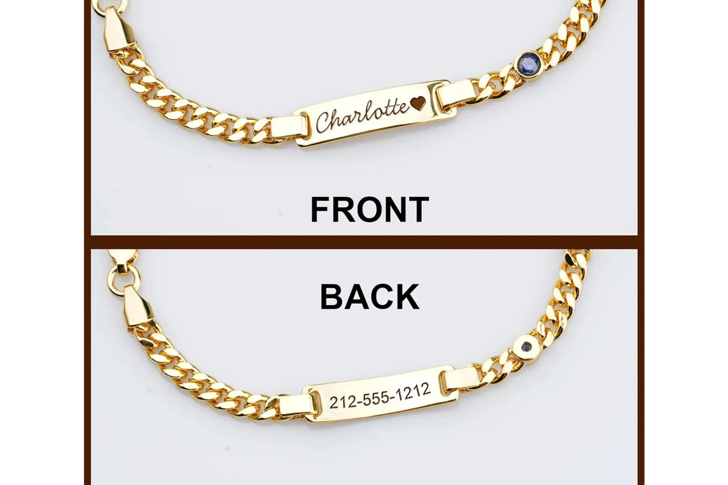 Personalized Baby Birthstone Bracelet - A Cherished Keepsake for Your Little One - LuxeStreet Boutique
