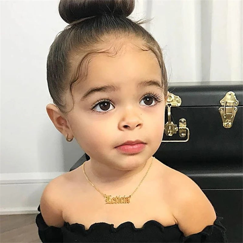 Custom Name Butterfly Necklace for Girls - Personalized Stainless Steel Children's Jewelry with Butterfly Design - LuxeStreet Boutique