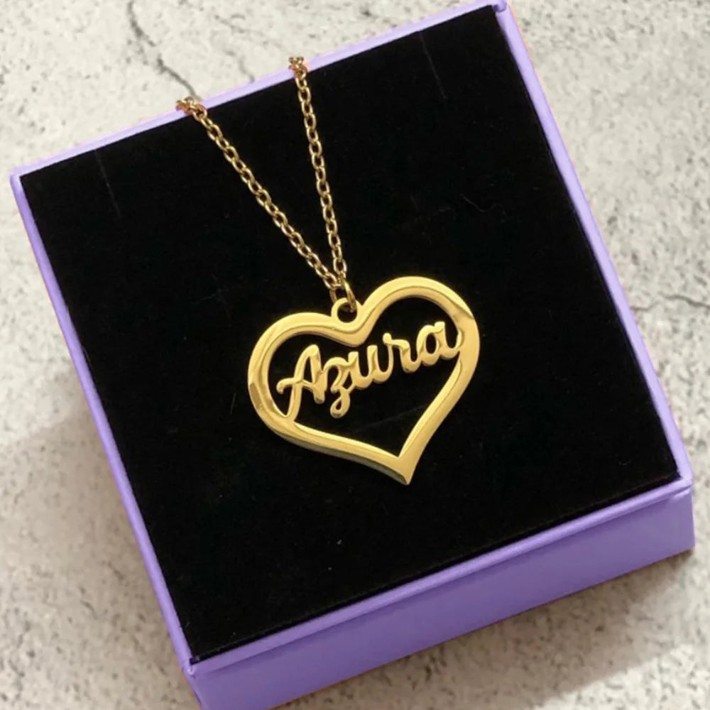 Personalized Name Butterfly Necklace - Gold Color Stainless Steel Chain Handmade Nameplate Jewelry for Unique Gifts - LuxeStreet Boutique