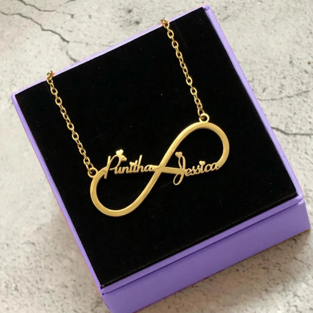 Personalized Name Butterfly Necklace - Gold Color Stainless Steel Chain Handmade Nameplate Jewelry for Unique Gifts - LuxeStreet Boutique
