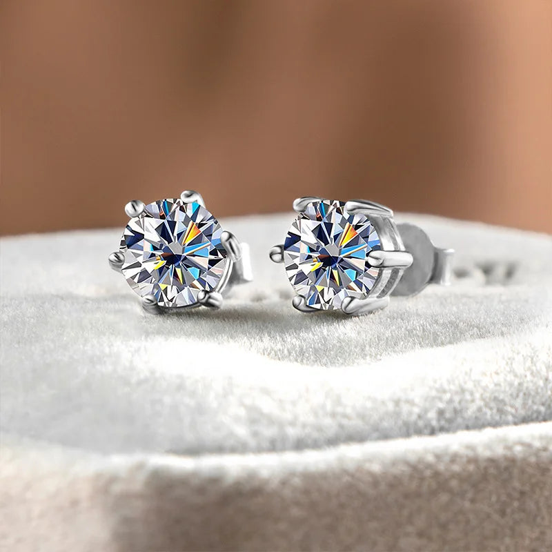 Moissanite Earrings - Elegant Sparkle for Every Occasion - LuxeStreet Boutique