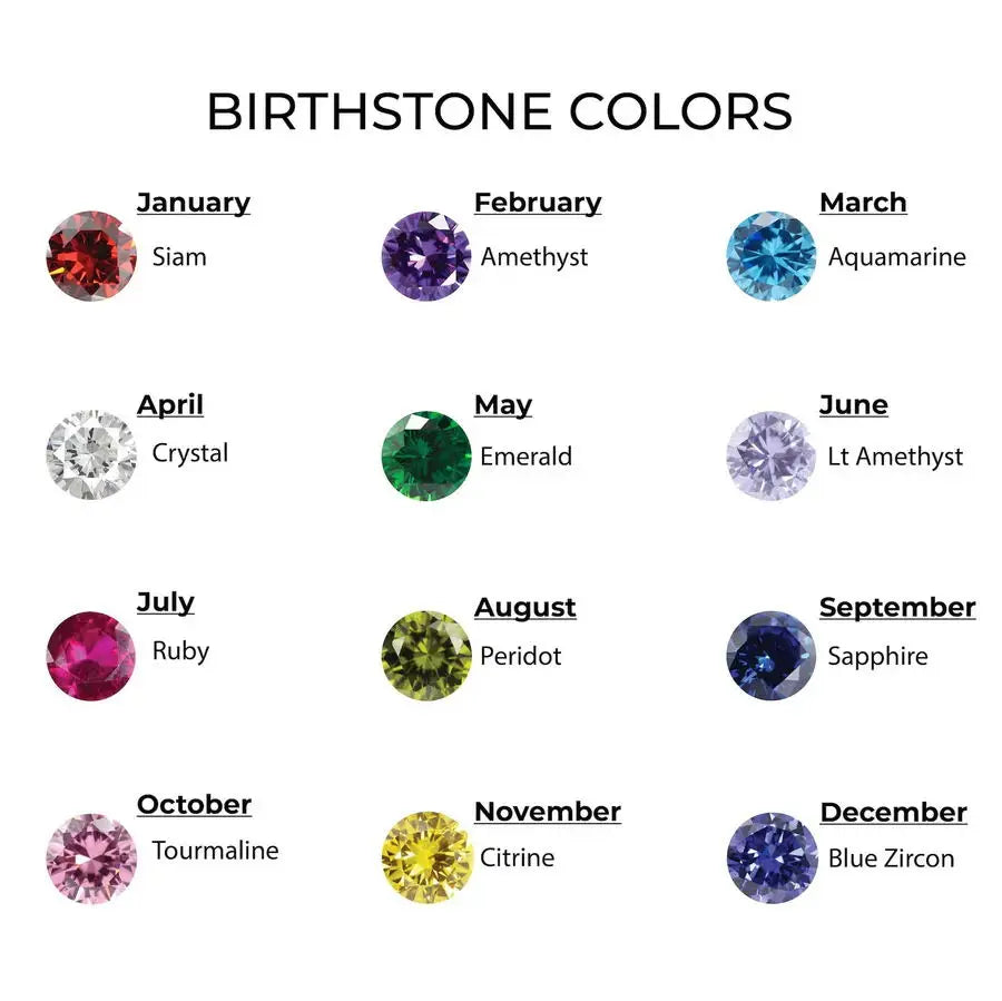 Personalized Baby Birthstone Bracelet - A Cherished Keepsake for Your Little One - LuxeStreet Boutique