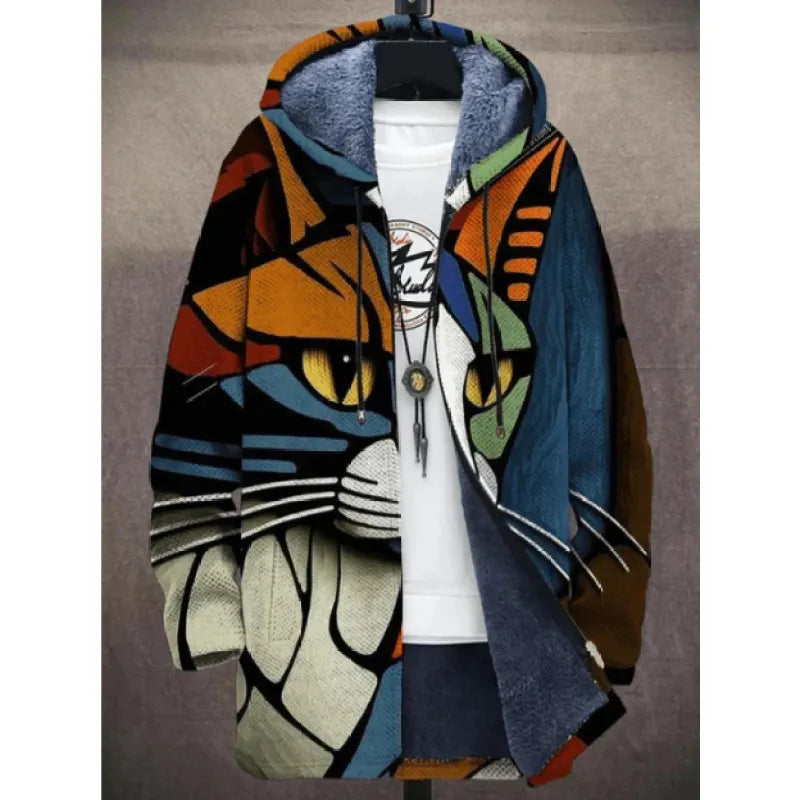 Hooded Cardigan Cotton Jacket - Gray - LuxeStreet Boutique