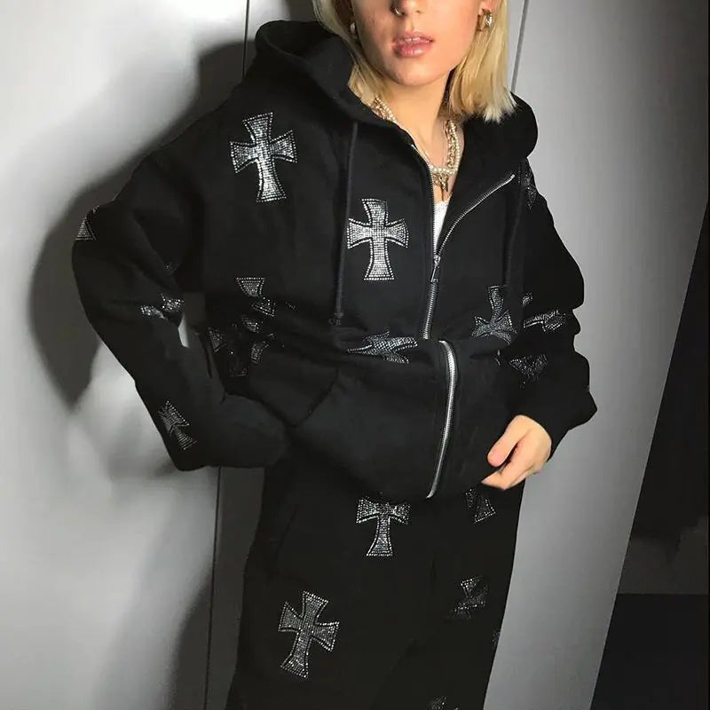 Punk Hoodie Coat Clothing - LuxeStreet Boutique