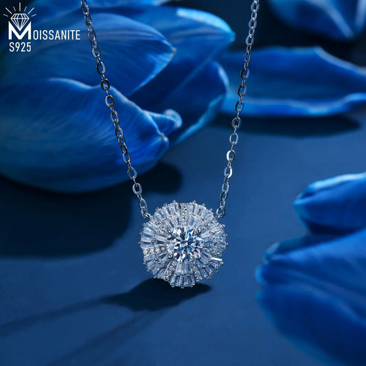 1 Carat Moissanite Pendant Necklace - Elegant & Sparkling Jewelry for Every Occasion - LuxeStreet Boutique