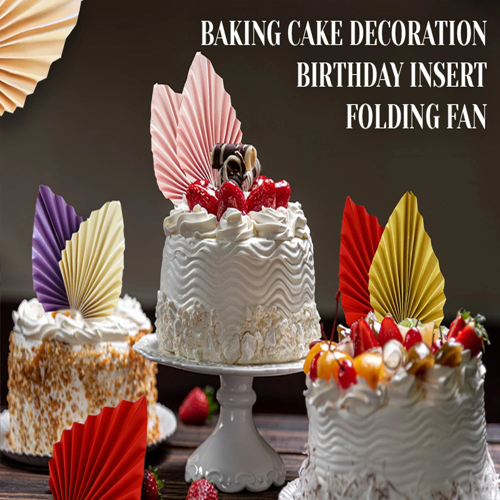6pcs Palm Spear Cake Topper Happy Birthday Palm Leaf Decoration Cake Decorating Wedding Baking Dessert Table Party Favors - LuxeStreet Boutique