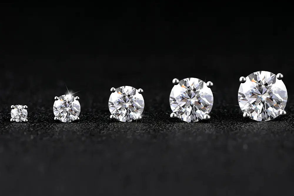 Moissanite Stud Earrings for Timeless Elegance - LuxeStreet Boutique